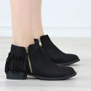 Deals for Flat Black Ankle Boots 